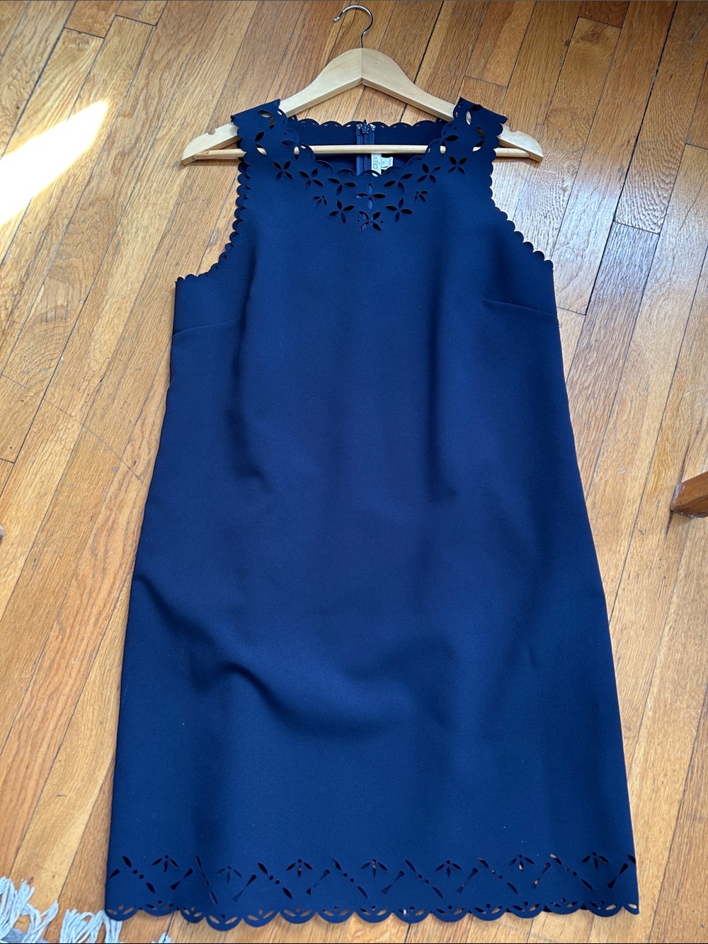 J. Crew Navy Sleeveless midi Dress size 12